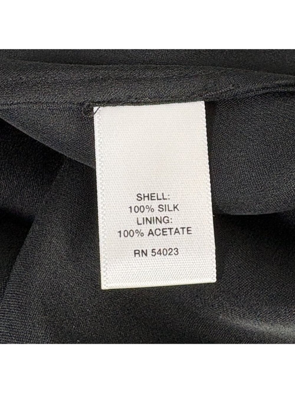 Banana Republic Midi Dress Womens 10 Black 100% Silk V Neck Short Sleeve - Picture 6 of 12